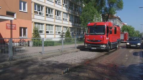 Akcja straży pożarnej przy Chełmskiej