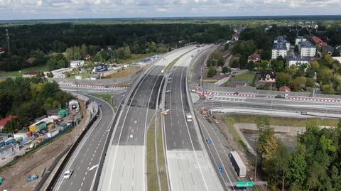 Odcinek trasy S17 przy węźle Warszawa Wschód (Zakręt) prawie ukończony 