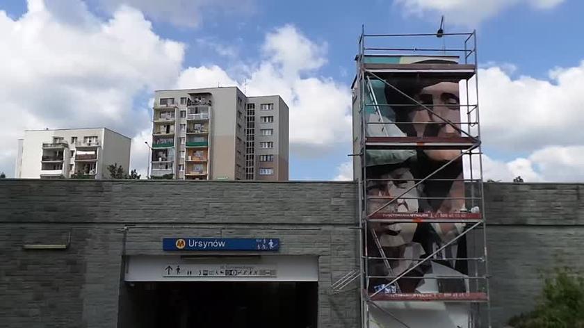 Nowy mural na stacji metra Ursynów