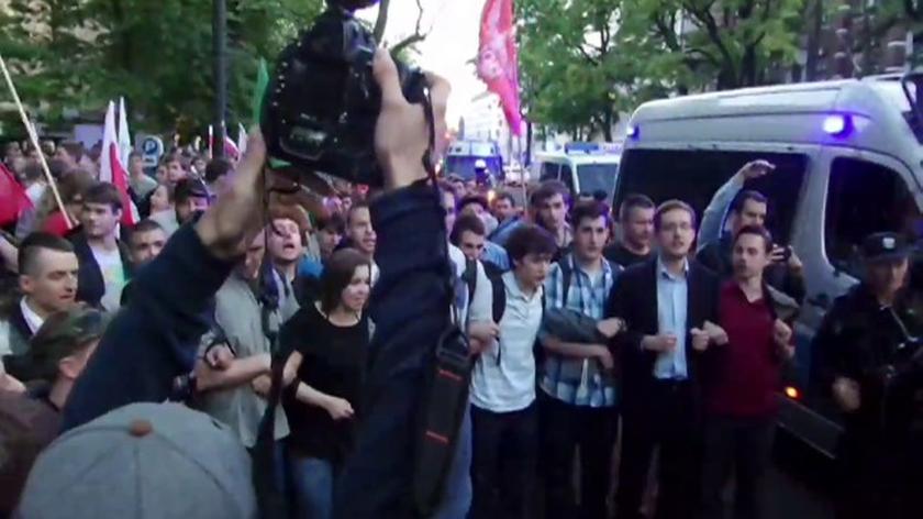Starcie z policją podczas marszu narodowców