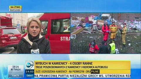 Reporterka TVN24 z miejsca zdarzenia