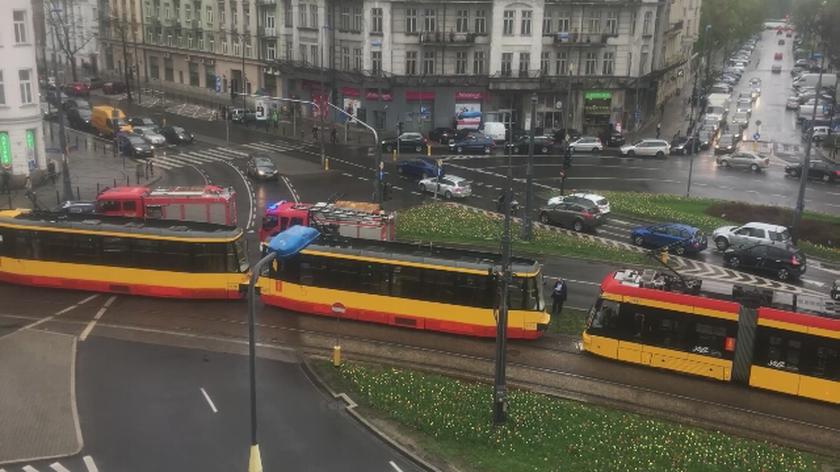 Zderzenie tramwajów na Placu Unii