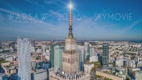 Warsaw 2015 Skymovie - Warszawa z lotu ptaka (4K) 