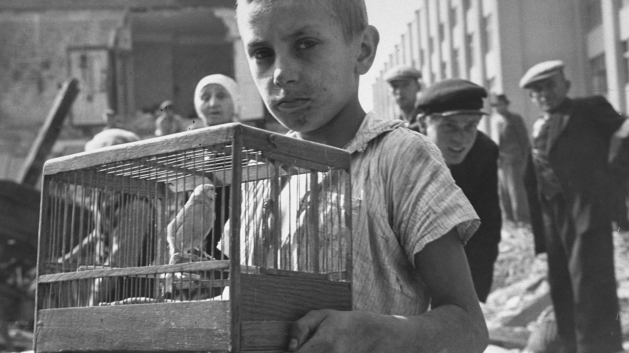 Zmarł Zygmunt Aksienow, chłopiec z kanarkiem ze słynnej, wojennej fotografii