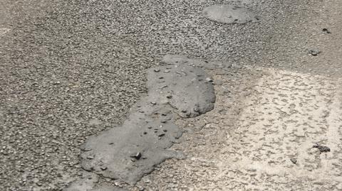 Chełmżyńska "zabrudzona" asfaltem