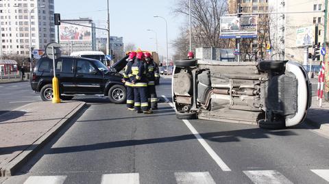 Kolizja na Mokotowie