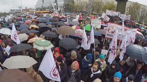 Protest na placu Bankowym