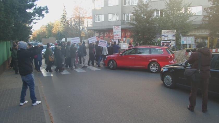 Mieszkańcy Mokotowa protestują