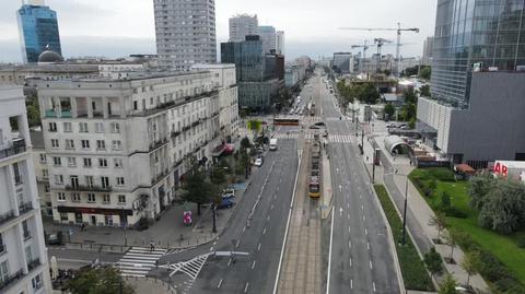 Drogowcy wymienią asfalt i zwężą Marszałkowską