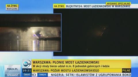 Pożar w części drewnianej