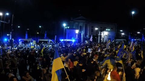 Protest w Warszawie