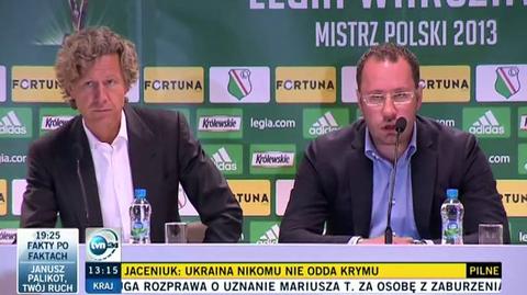 Konferencja po bójkach na Legii