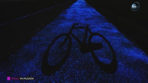 Świecąca nocą ścieżka rowerowa to dzieło polskich naukowców