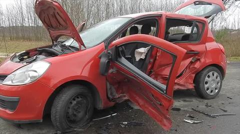 Zderzenie dwóch aut w Warszawicach 