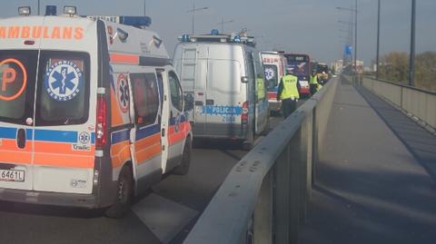 Wypadek na moście Łazienkowskim