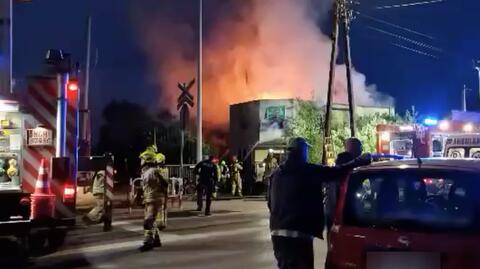 Pożar i wybuch w Grodzisku Mazowieckim 