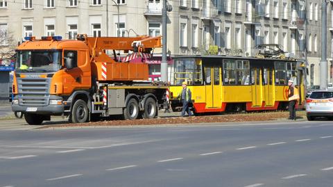 Akcja tramwajarzy na Targowej