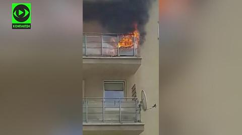 Pożar balkonu