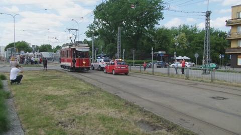 Parada tramwajowa na ulicach Warszawy