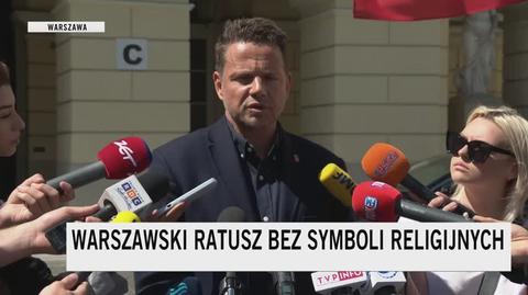 Rafał Trzaskowski o zakresie zarządzenia dotyczącego krzyży w urzędzie miasta