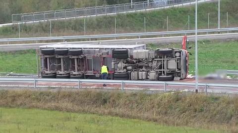 Śmiertelny wypadek przy wjeździe na autostradę A2