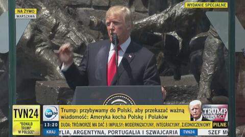 Trump: Ameryka kocha Polskę i Ameryka kocha Polaków