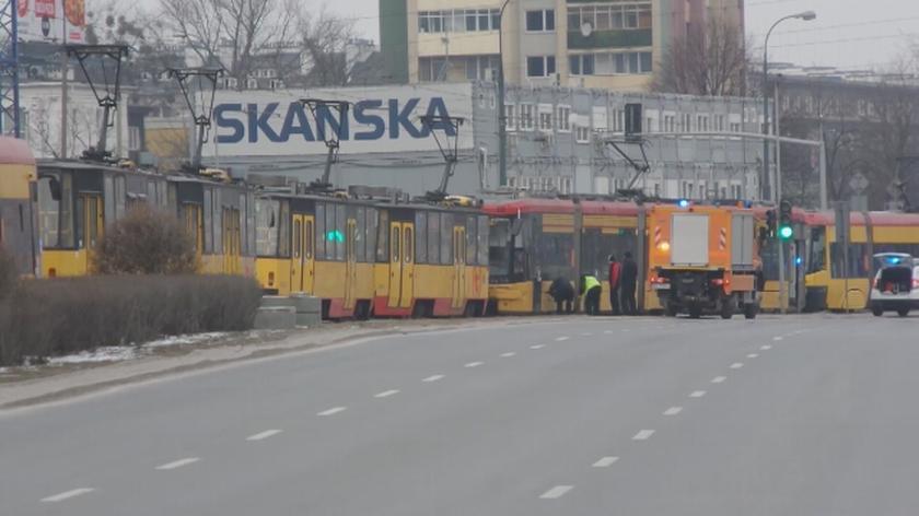 Utrudnienia tramwajów na Towarowej