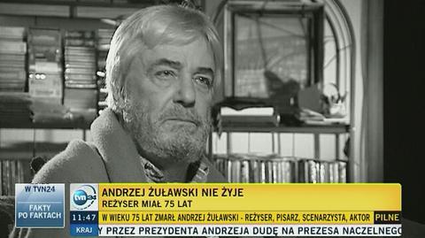 W wieku 75 lat zmarł Andrzej Żuławski