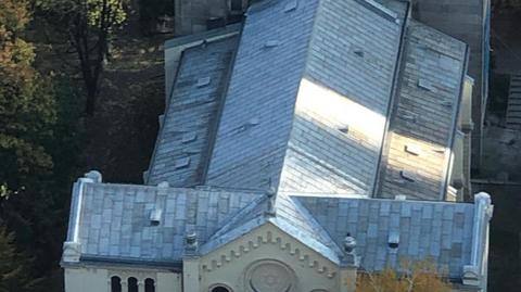 Nowy dach na synagodze Nożyków