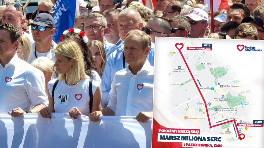 Donald Tusk zachęcał do udziału w Marszu Miliona Serc w Warszawie
