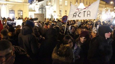 Protest przeciwko ACTA - fot