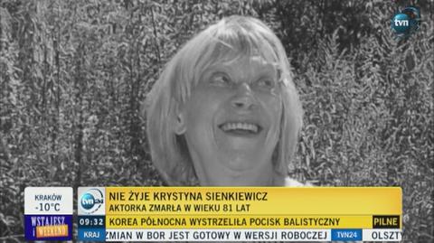 Nie żyje Krystyna Sienkiewicz