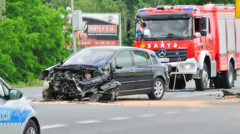 Wypadek na krajowej "siódemce"