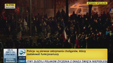 Rzecznik policji o sytuacji na rondzie Waszyngtona