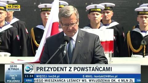 Przemówienie prezydenta Bronisława Komorowskiego 
