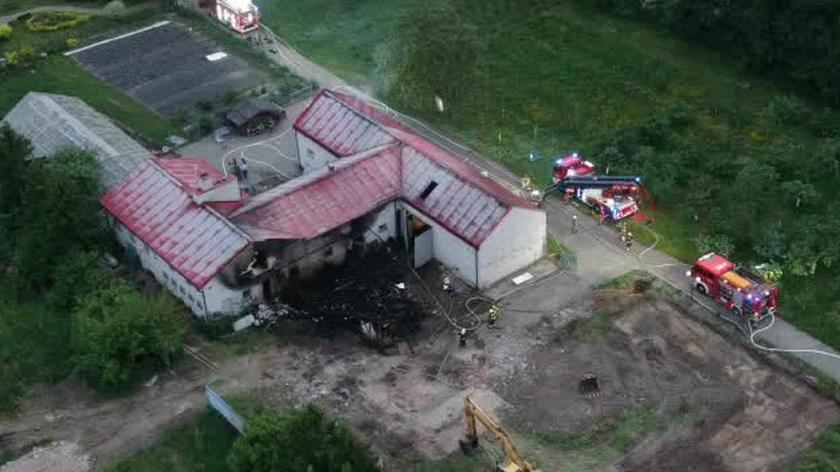 Pożar w domu pomocy społecznej w Pruszkowie