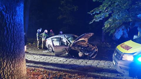 Kierująca uderzyła w drzewo w miejscowości Góra