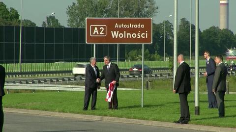 Uroczystości nadania Autostradzie A2 symbolicznej nazwy "Autostrada Wolności"