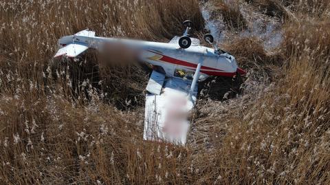 Samolot Cessna 150 spadł w Wawrze
