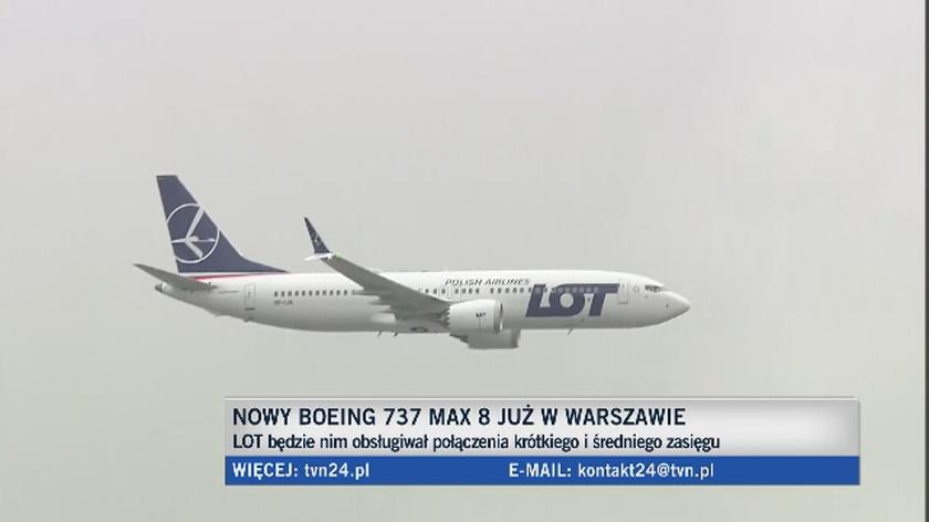 Nowy Boeing 737 MAX 8 już w Warszawie 
