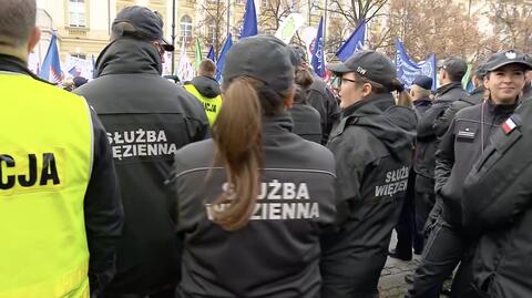 Protest służb mundurowych 