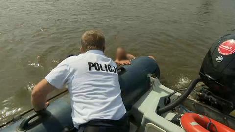 Policja o zakazie kąpieli nad Wisłą 