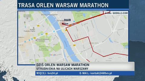 Orlen Warsaw Marathon - Trasa