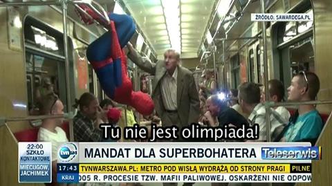 pasażer do spidermana: "To nie olimpiada!"