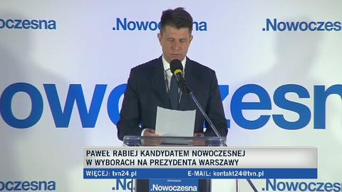 Rabiej kandydatem na prezydenta Warszawy