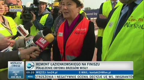 "1 listopada przejedziemy mostem Łazienkowskim"