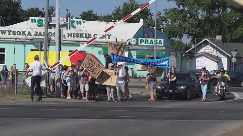 Protest mieszkańców Wawra
