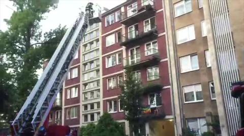 Pożar mieszkania na ulicy Chocimskiej
