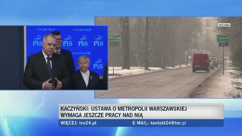 PiS chce wielkiej Warszawy, ale po konsultacjach