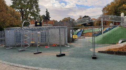 Plac zabaw w Parku Ujazdowskim znów zamknięty